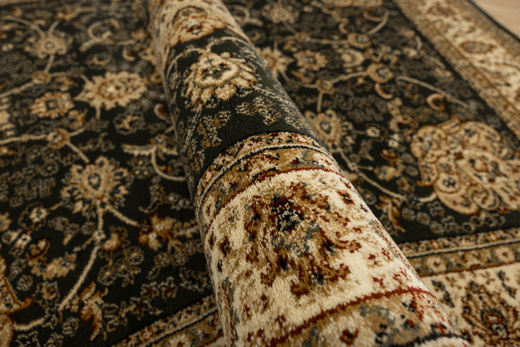 Dywan Super Rose D373A d.green/cream Ornament Medalion Zieleń