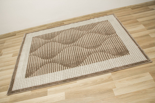 Dywan Teno QP030 Brown Brąz Beż Geometryczny