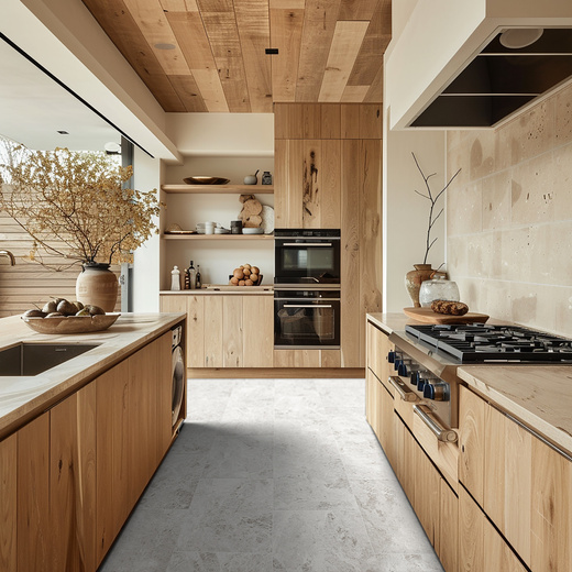 Wykładzina PCV Supertex Balmani 582 Szarobeżowe Płytki Marmur szerokość 1 m