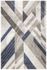 Dywan Kandy N405A l.grey/navy Szary Granatowy Geometria Romby Fryz