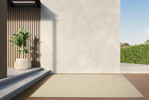 Dywan Dwustronny Sznurkowy Brussels 205697/10610 Linen Beż Krem Romb Linie Outdoor