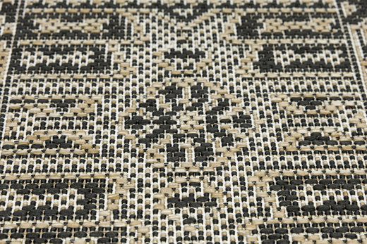 Antypoślizgowy Dywan FLEX 19636/P10 Grafit Beż Patchwork