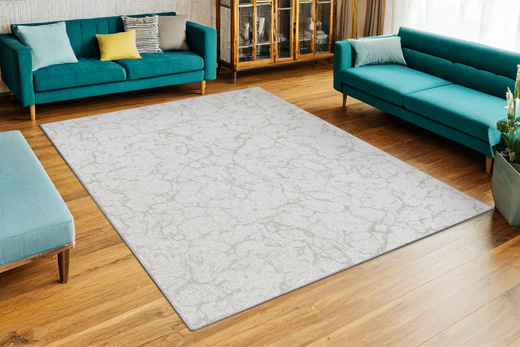 Dywan Pętelkowy Marble 71 Jasny Szary Marmur