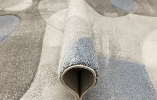 Dywan Kandy N414A l.grey/blue Szary Niebieski Krem Fryz