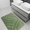 Dywanik Łazienkowy Antypoślizgowy Sash Sage Zielony Pasy