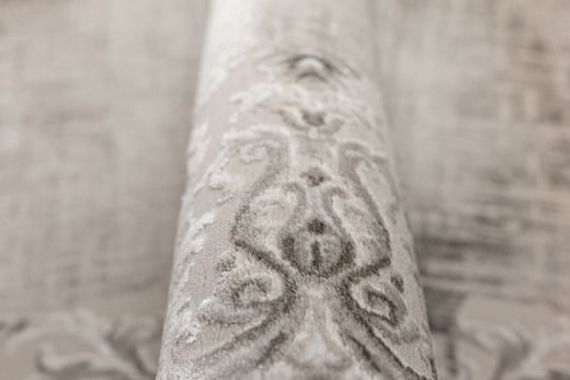 Dywan Nantes NT211A Vizon/Vizon Szarobeżowy Krem Ornament