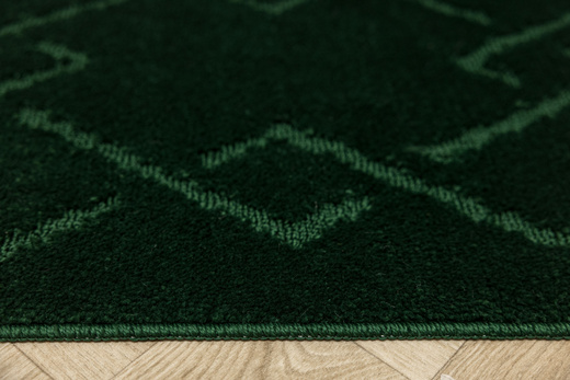 Komplet 3-częściowy Łazienkowy Moreno Green Butelkowa Zieleń Romby