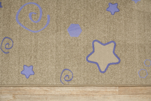 Welurowy Dywan Dziecięcy Stars Cfl-s1 Pastelowe Gwiazdki