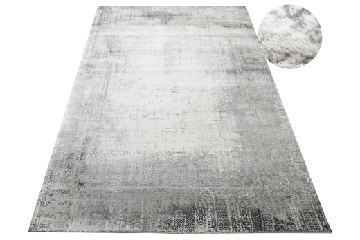 Dywan Nantes NT019G Grey/Grey Szary Krem Ornament Beton