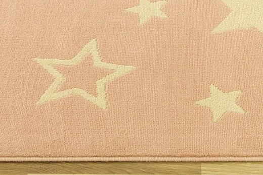 Dywan KIDS 533744/85822 gwiazdki pastelowy pudrowy róż