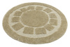Dywanik Okrągły Łazienkowy Antypoślizgowy Ocean Light Beige Jasny Beż
