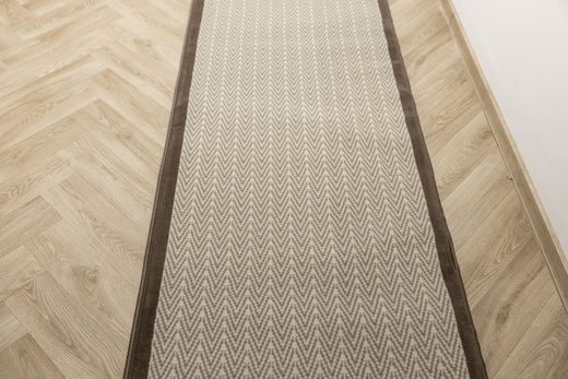 Chodnik Luna 503236/97944 Choco Jodełka Beż szerokość 70 cm