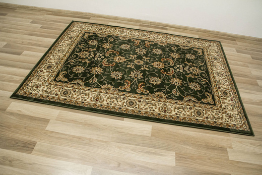 Dywan Super Rose 2338A d.green/cream Ornament Zieleń Brąz Czerwień