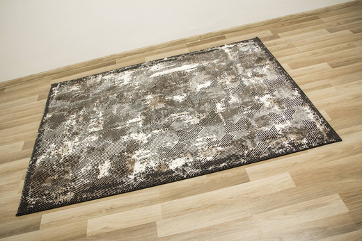 Dywan Studio E621A Szary Czarny Beż Tynk