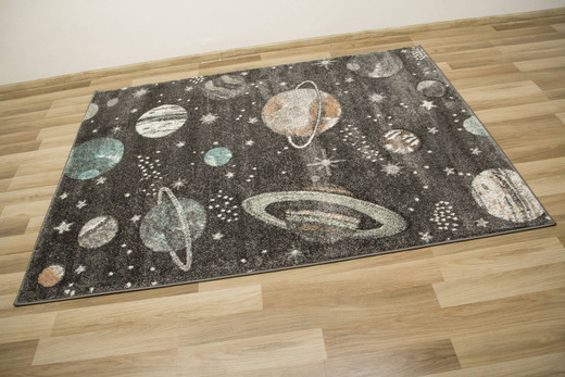 Dywan Lima C288A d.grey/l.grey Szary Kremowy Planety Gwiazdy Kosmos