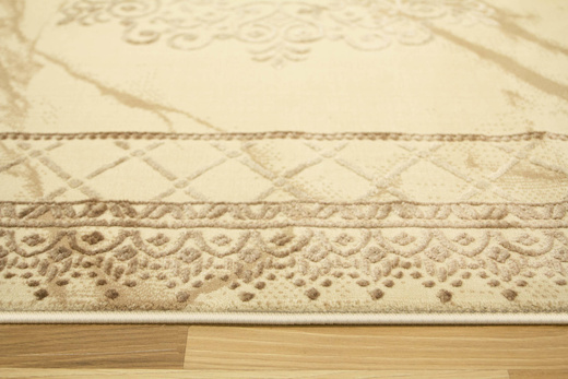 Lśniący Dywan Allora Plus 8164A brown/d.beige Marmur Ornament Beż Brąz