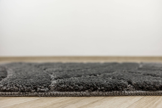 Dywanik Łazienkowy Antypoślizgowy Sash Dark Grey Ciemny Szary Pasy