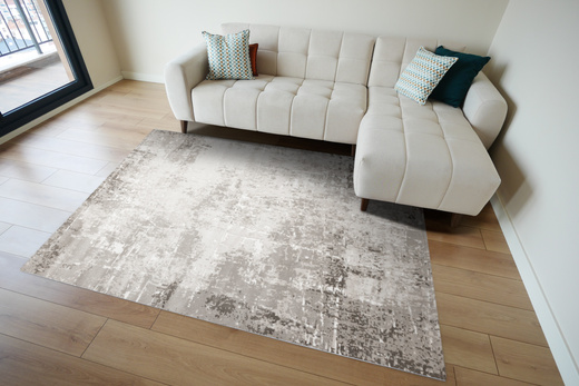 Dywan Nantes NT041A Vizon/Brown Szarobeżowy Beton