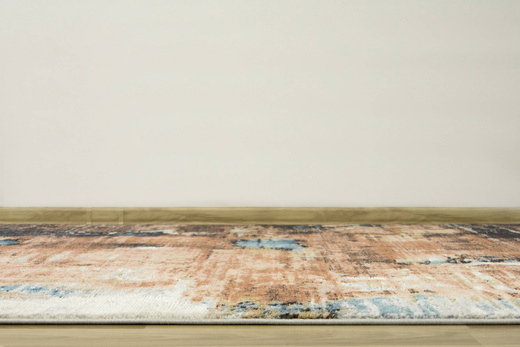 Dywan Lucca 8646A terra/l.rose Abstrakcyjny Krem Łososiowy Niebieski