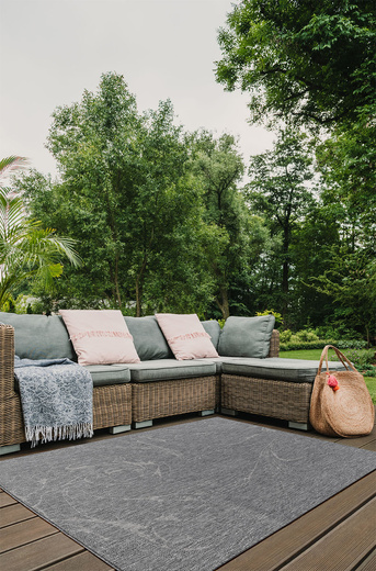 Dywan Dwustronny Sznurkowy Brussels 205733/10030 Natural Szary Krem Beton Outdoor