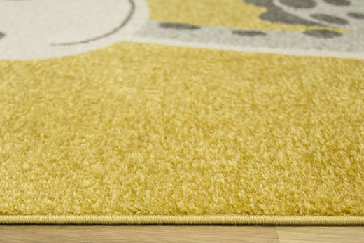 Dywan Emily Kids 5860D l.gri/yellow Dinozaur Żółty Szary
