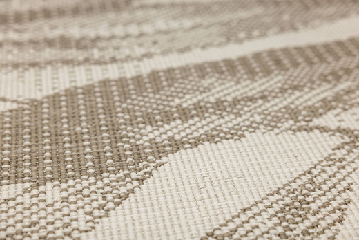 Dywan Dwustronny Sznurkowy Brussels 205768/10620 linen Jasny Beż Krem Liście Outdoor