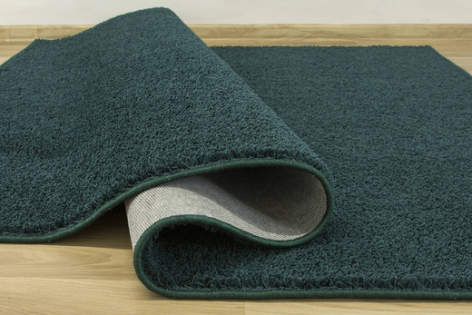 Miękki Gęsty Dywan Phuket 40 Butelkowa Zieleń Shaggy