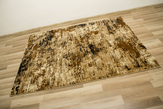 Dywan Super Rose 9187A Gold/Beige Beż Czarny Przecierany