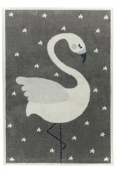 Dywan EMILY KIDS 2343A d.gri/bone szary łabędź
