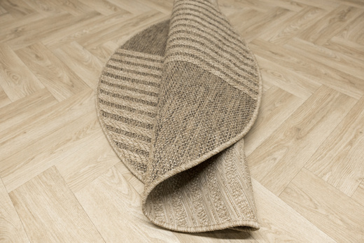 Okrągły Dywan Sznurkowy Patio 5029/178 Nature Beż Brąz Półkola Outdoor