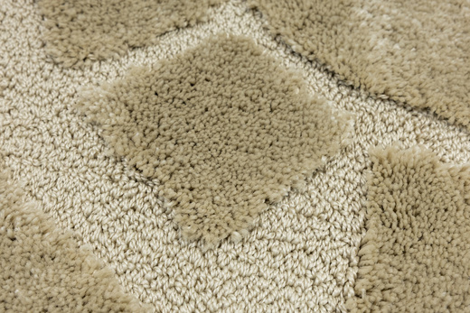 Dywanik Okrągły Łazienkowy Antypoślizgowy Ocean Light Beige Jasny Beż