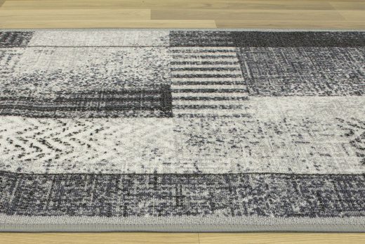 Antypoślizgowy Chodnik Essenza 19 szary szerokość 100 cm