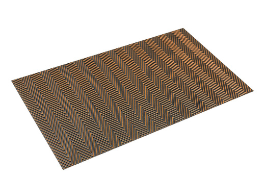 Wycieraczka gumowa kolor M58 dwustronna antypoślizgowa brąz czerń jodełka karo