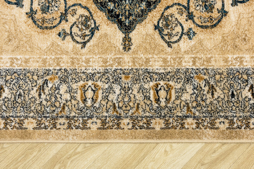 Wełniany Dywan Isfahan Brenda Jasny Beż Ornament