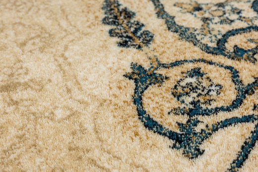 Wełniany Dywan Isfahan Brenda Jasny Beż Ornament