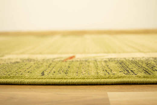 Dywan Agnella Erba chrom zielone obszycie