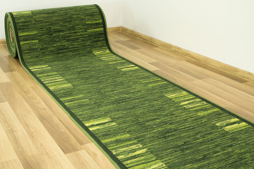 Antypoślizgowy chodnik Adagio 12 Zielony szerokosć 80 cm