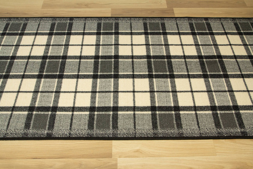 Antypoślizgowy Chodnik Grand 19 Szary Kratka szerokość 80 cm