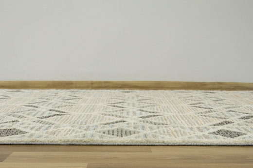 Dywan Victoria 8509 beige/l.blue Romby Szary Beż