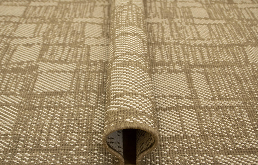 Dwustronny Sznurkowy Chodnik Brussels 205467/10210 Coffee Krem Beż szerokość 120 cm