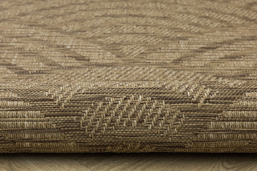 Dywan Sznurkowy Ella ST022A brown/brown Beż Brąz Wachlarze Outdoor