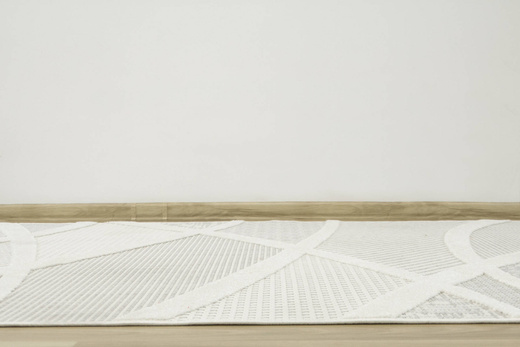 Dywan Sznurkowy Stella D425A white/l.grey Szary Srebrny Krem Pasy