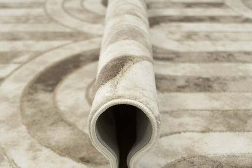 Dywan Felix 9303A l.beige/d.beig Lśniący Marmur Krem Beż Półkola