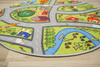 Okrągły Kolorowy Dywan Dziecięcy Uliczki 12 Droga
