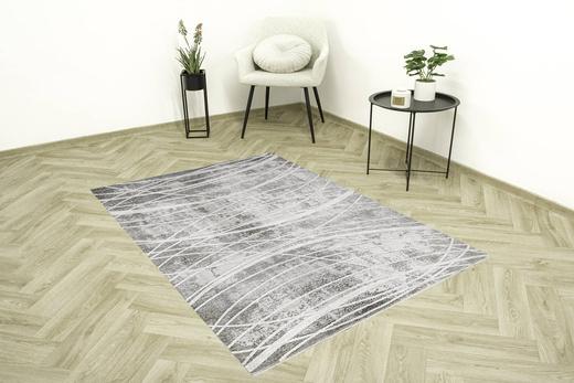 Dywan Camilla 614 mink/grey Szary Beż Beton Pasy