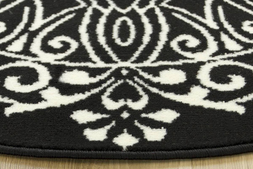 Okrągły Dywan Luna 503788/50944 black