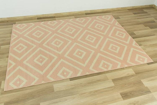 Dywan LUNA 503572/85822 romby różowe