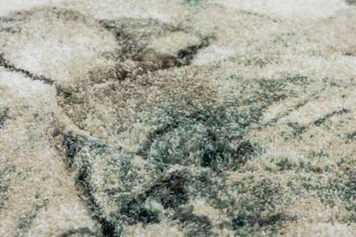 Dywan Kandy N041A l.beige/green Zielony Kaszmir Liście Fryz