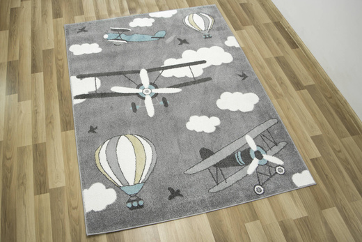 Dywan Lima 9359B l.grey/cream Samoloty Szary Krem