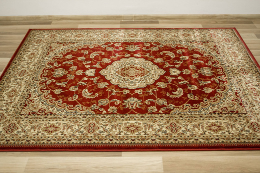 Dywan Super Rose 2095A red/cream Ornament Kwiatowy Czerwień Krem